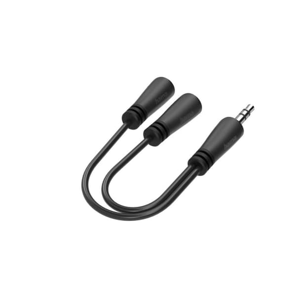 Hama Audio Splitter 3,5 mm Jack Plug - 2x 3,5 mm Jack Connection Stereo