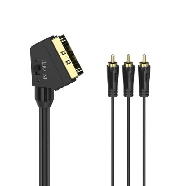 Hama Videokabel Scart-stik - 3 Cinch-stik (Video/Stereo) 1,5 M