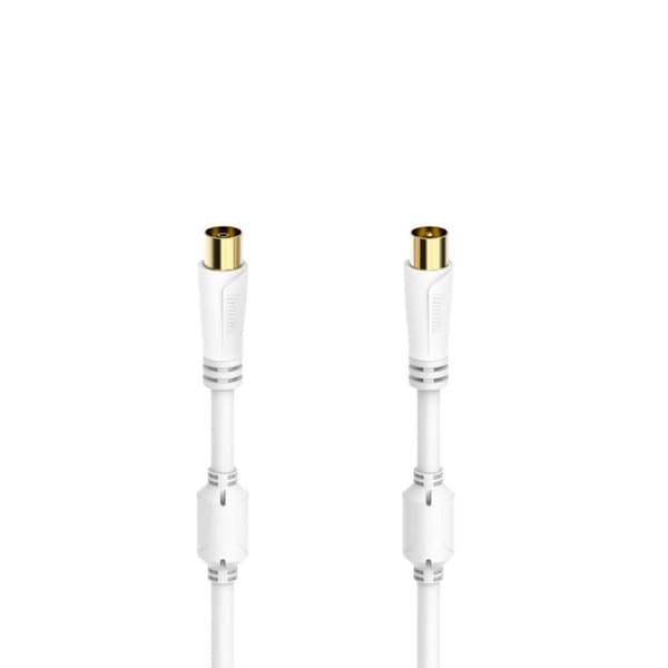 Hama Antennkabel Koaxialkontakt - Koaxialkoppling Guldpläterad 7,5 M 100 DB