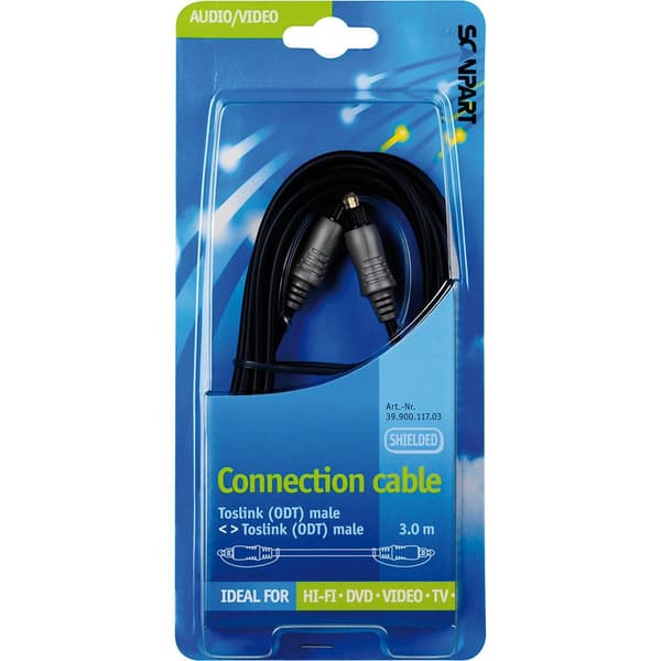 Scanpart Optisk kabel 2xtoslink 3,0m