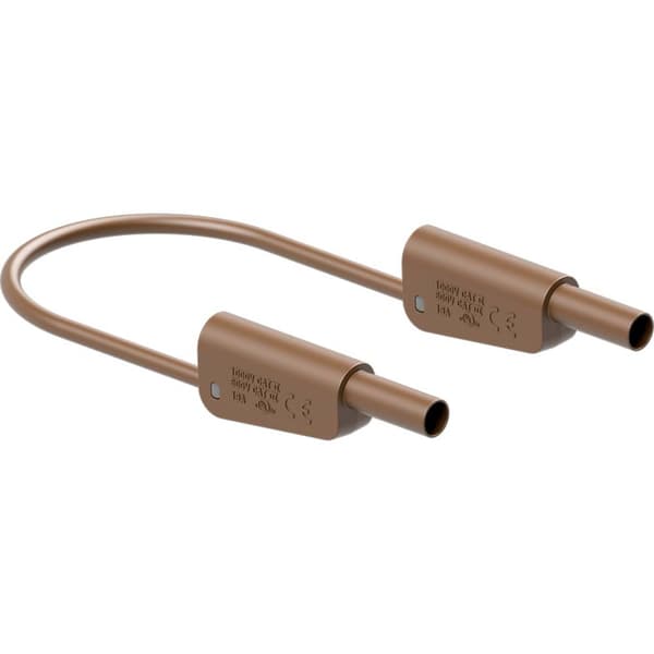 Stäubli SLK-4N-S25 Mätledning 100 cm Brun 1 st