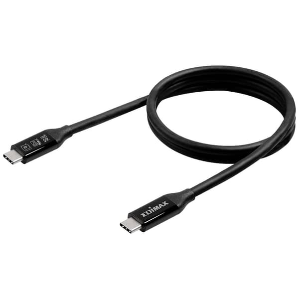 EDIMAX USB-kabel USB 4.0, Thunderbolt™ 3 USB-C®-kontakt 1.00 m Svart UC4-010TB V2