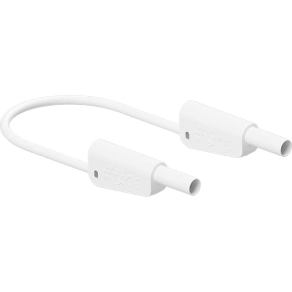 Stäubli SLK-4N-F10 Mätledning 100 cm Vit 1 st