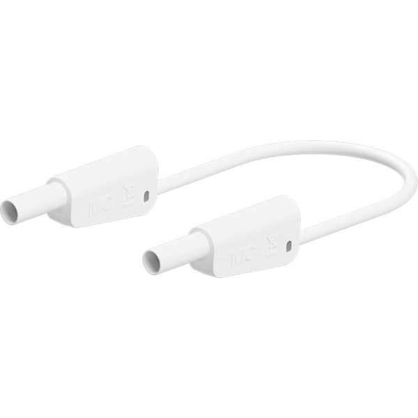 Stäubli SLK-4N-F10 Mätledning 100 cm Vit 1 st