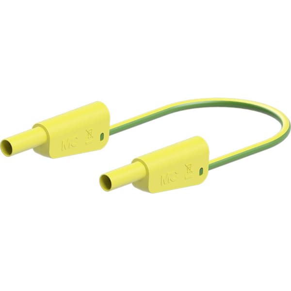 Stäubli SLK-4N-F25 Mätledning 25 cm Gul, Grön 1 st