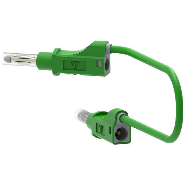 Electro PJP 2217/600V-CD1-50V Mätledning Banankontakt Banankontakt 0.50 m Grön 1 st