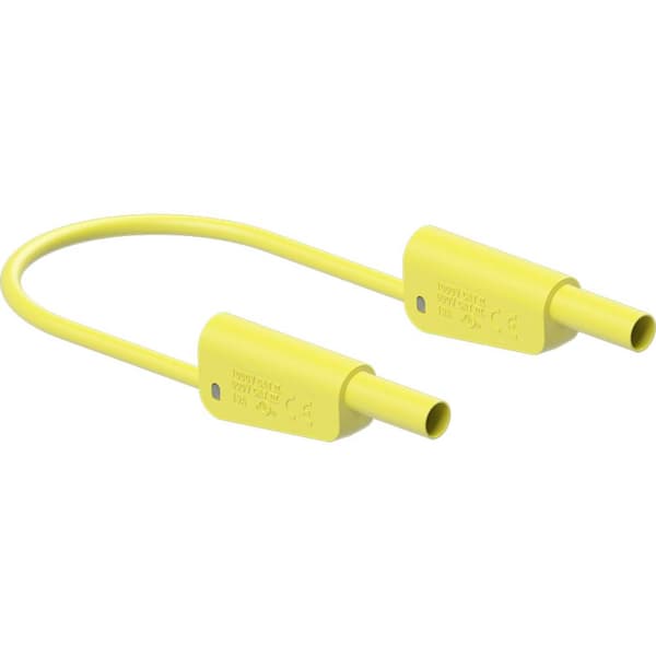 Stäubli SLK-4A-S10 Mätledning 25 cm Gul 1 st
