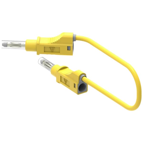 Electro PJP 2217/600V-CD1-200J Mätledning Banankontakt Banankontakt 2.00 m Gul 1 st