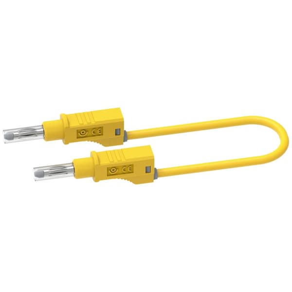 Electro PJP 2217/600V-CD1-200J Mätledning Banankontakt Banankontakt 2.00 m Gul 1 st