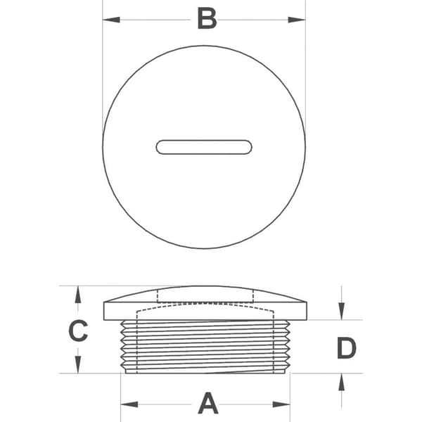 TRU COMPONENTS TC-10820748 TC-MSPR25203 Blindplugg M25 Polyamid Svart 100 st