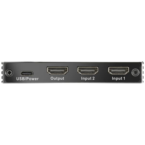 SpeaKa Professional SP-HSW-300 2 Port HDMI-Switch UHD 8K @ 60 Hz, UHD 4K @ 120 Hz