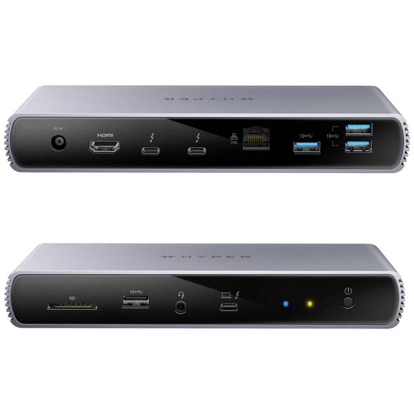 HYPER Thunderbolt™ 4 Notebook-dockningsstation HyperDrive Passar till följande märken: univerzálny USB-C® Power Deliver