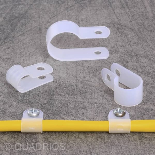 Quadrios 22CA149 Fästklämma skruv 22CA149 Bunt Ø-område 13.2 mm (max) Natural 1 set