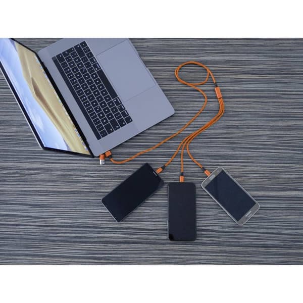 Smrter USB-laddningskabel USB 2.0 Apple Lightning kontakt , USB-A kontakt, USB-C®-kontakt, USB-Micro-B-kontakt 1.20 m O