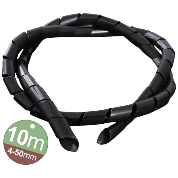 Quadrios 2111C145 2111C145 Spiralslang 4 till 50 mm Svart 1 set