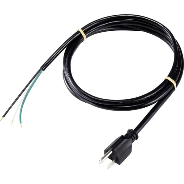 Sygonix SY-5043454 Ström Anslutningskabel Svart 2.00 m