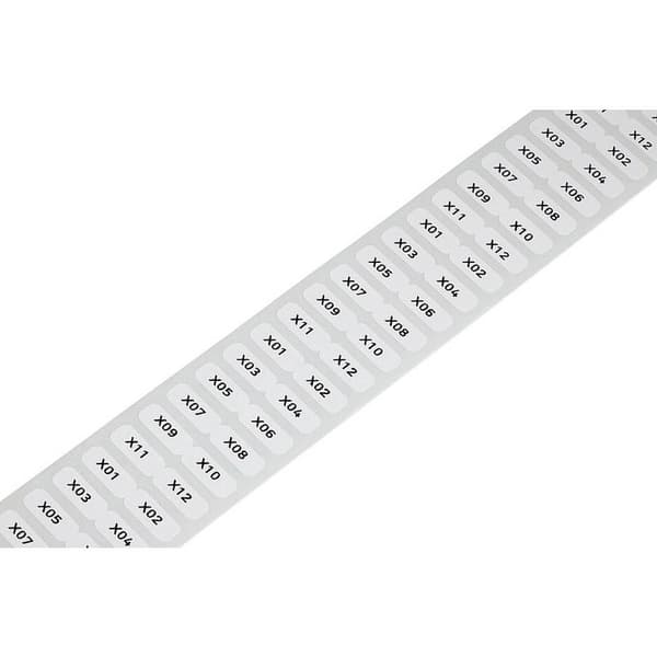 WAGO 210-805 Etikett för termisk överföringstryck 15 x 6 mm Färg märkningsfält: Vit Antal etiketter: 3000