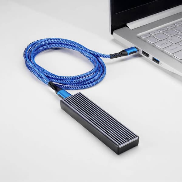 Akyga USB-kabel USB-C®-kontakt, USB-C®-kontakt 1.80 m Blå AK-USB-38