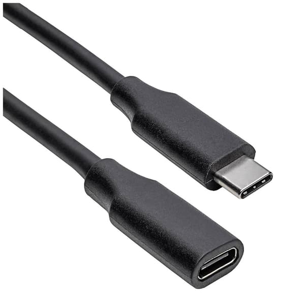 Akyga USB-kabel USB-C®-kontakt, USB-C® uttag 0.30 m Svart AK-USB-32