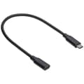 Miniatyrbild 1 av 4: Akyga USB-kabel USB-C®-kontakt, USB-C® uttag 0.30 m Svart AK-USB-32