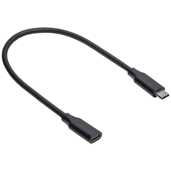 Akyga USB-kabel USB-C®-kontakt, USB-C® uttag 0.30 m Svart AK-USB-32