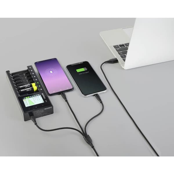 Renkforce USB-laddningskabel USB 2.0 USB-A kontakt, USB-C®-kontakt, USB-Micro-B-kontakt, Apple Lightning kontakt , USB-