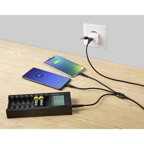 Renkforce USB-laddningskabel USB 2.0 USB-A kontakt, USB-C®-kontakt, USB-Micro-B-kontakt, Apple Lightning kontakt , USB-