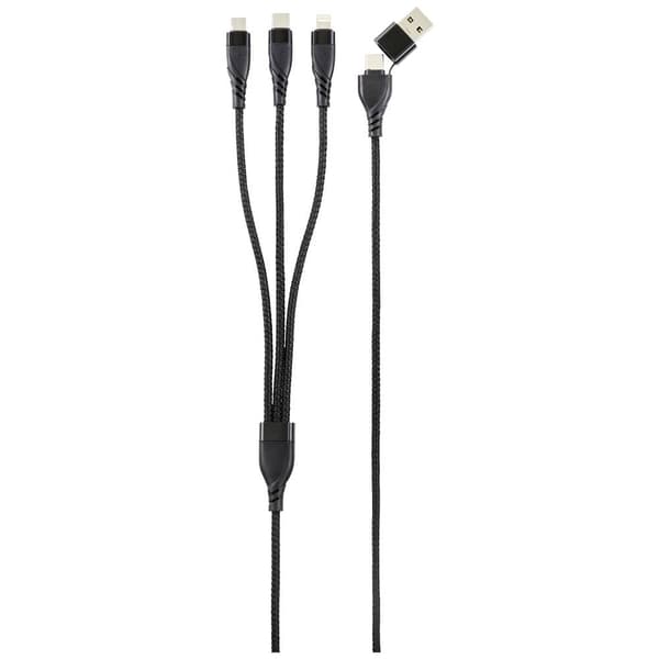 Renkforce USB-laddningskabel USB 2.0 USB-A kontakt, USB-C®-kontakt, USB-Micro-B-kontakt, Apple Lightning kontakt , USB-