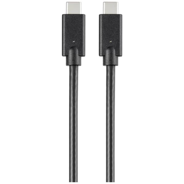 Renkforce USB-laddningskabel USB 2.0 USB-C®-kontakt, USB-C®-kontakt 1.00 m Svart TPE-hölje RF-5251918