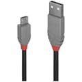 Miniatyrbild 1 av 4: LINDY USB-kabel USB 2.0 USB-A kontakt, USB-Micro-B-kontakt 0.50 m Svart, Grå 36731