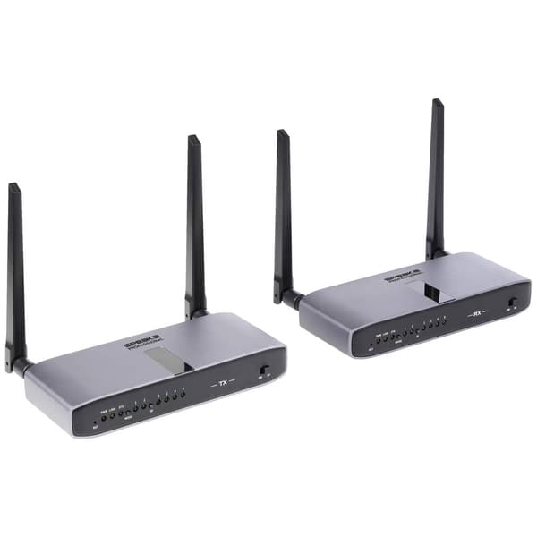 SpeaKa Professional SP-HWE-800 Trådlös HDMI-överföring (Set) 150 m 5 GHz 1920 x 1080 Pixel Säker trådlös överföring, ge