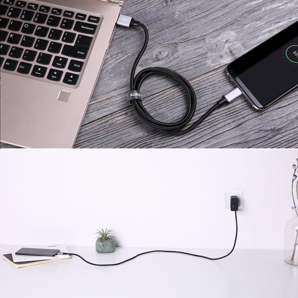 Aukey - USB 3.0 till USB-C-kabel CB-CD2 Impulse Series