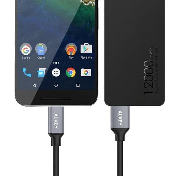Aukey - USB 3.0 till USB-C-kabel CB-CD2 Impulse Series