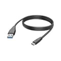 Miniatyrbild 3 av 3: Hama USB-laddningskabel USB 2.0 USB-A kontakt, USB-C®-kontakt 3.00 m Svart 00201597