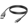 Miniatyrbild 1 av 3: Hama USB-laddningskabel USB 2.0 USB-A kontakt, USB-C®-kontakt 3.00 m Svart 00201597
