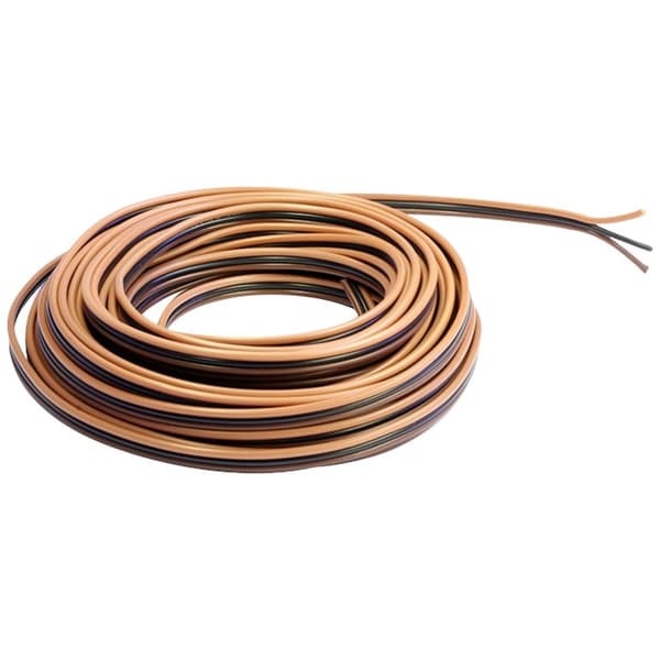 econ connect KL3X014HBRSWDBR50 Flätad kabel 3 x 0.14 mm² Ljusbrun, Svart, Mörkbrun 50 m