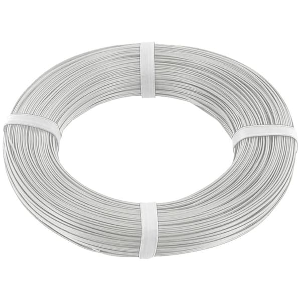 econ connect KZL2X008WS100 Flätad kabel 2 x 0.08 mm² Vit 100 m