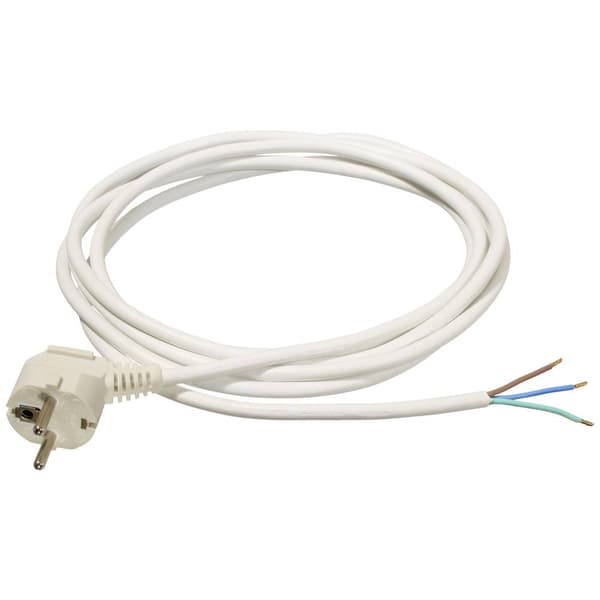 AS Schwabe 70838 Anslutningskabel Ström Vit 2 m