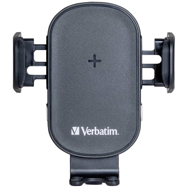 Verbatim induktionsladdare FWC-01 Qi Fast Wireless Car Charger 49552 Utgångar Magnetanslutning Svart