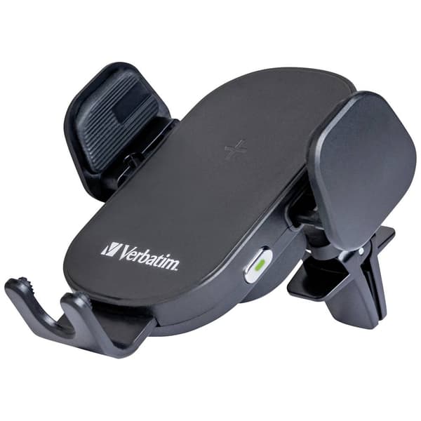 Verbatim induktionsladdare FWC-01 Qi Fast Wireless Car Charger 49552 Utgångar Magnetanslutning Svart