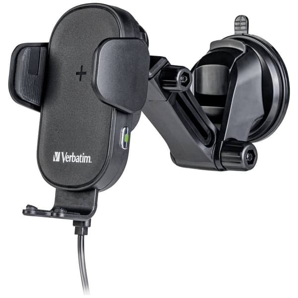 Verbatim induktionsladdare FWC-01 Qi Fast Wireless Car Charger 49552 Utgångar Magnetanslutning Svart Svart