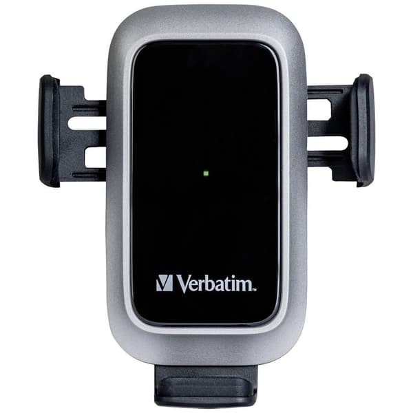 Verbatim FWC-03 Pro Qi Fast Wireless Car Charger induktiv laddningsstation USB 15 W, 10 W, 7.5 W, 5 W Svart