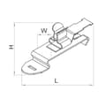 Miniatyrbild 3 av 3: TRU COMPONENTS Skärmklämma Kläm-Ø (max.) 8 mm Fjäderstål 1 st