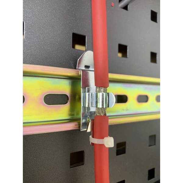 TRU COMPONENTS Skärmklämma Kläm-Ø (max.) 8 mm Fjäderstål 1 st