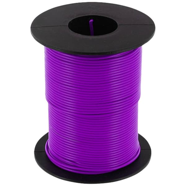 econ connect KL025VIO50 Flätad kabel 1 x 0.25 mm² Violett 50 m