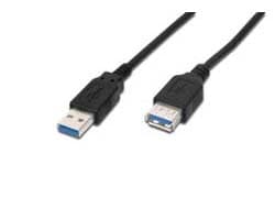 Kabel przedłużający USB 3.1 Gen.1 SuperSpeed 5Gbps Typ USB A/USB A M/Ż czarny 1,8m