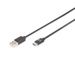 DIGITUS USB cable AK-300154-010-S - USB-A / USB-C - 1 m