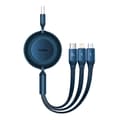 Miniatyrbild 5 av 5: Baseus Bright Mirror 3, USB 3-in-1 cable for micro USB / USB-C / Lightning 66W / 2A 1.1m (Blue)