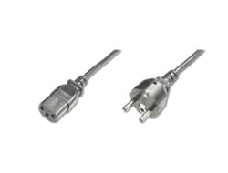 DIGITUS Power cable - CEE 7/7 (Type-F)(CEE 7/7) male/IEC C13 female - 1.8 m