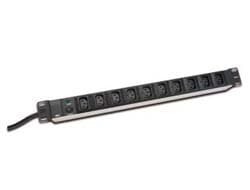 Digitus Aluminum outlet strip, IEC C14 plug | DN-95404 | Sockets quantity 10